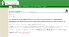 Desktop Screenshot of gartneriet.dk