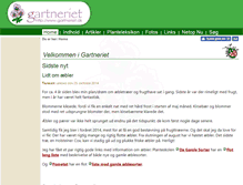 Tablet Screenshot of gartneriet.dk